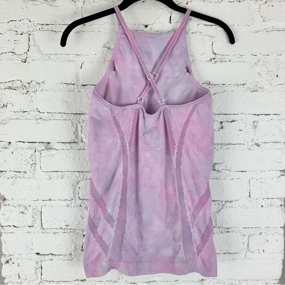 Athleta Purple Lavender Headstand High Neck Seamless Tank Large - Picture 7 of 9